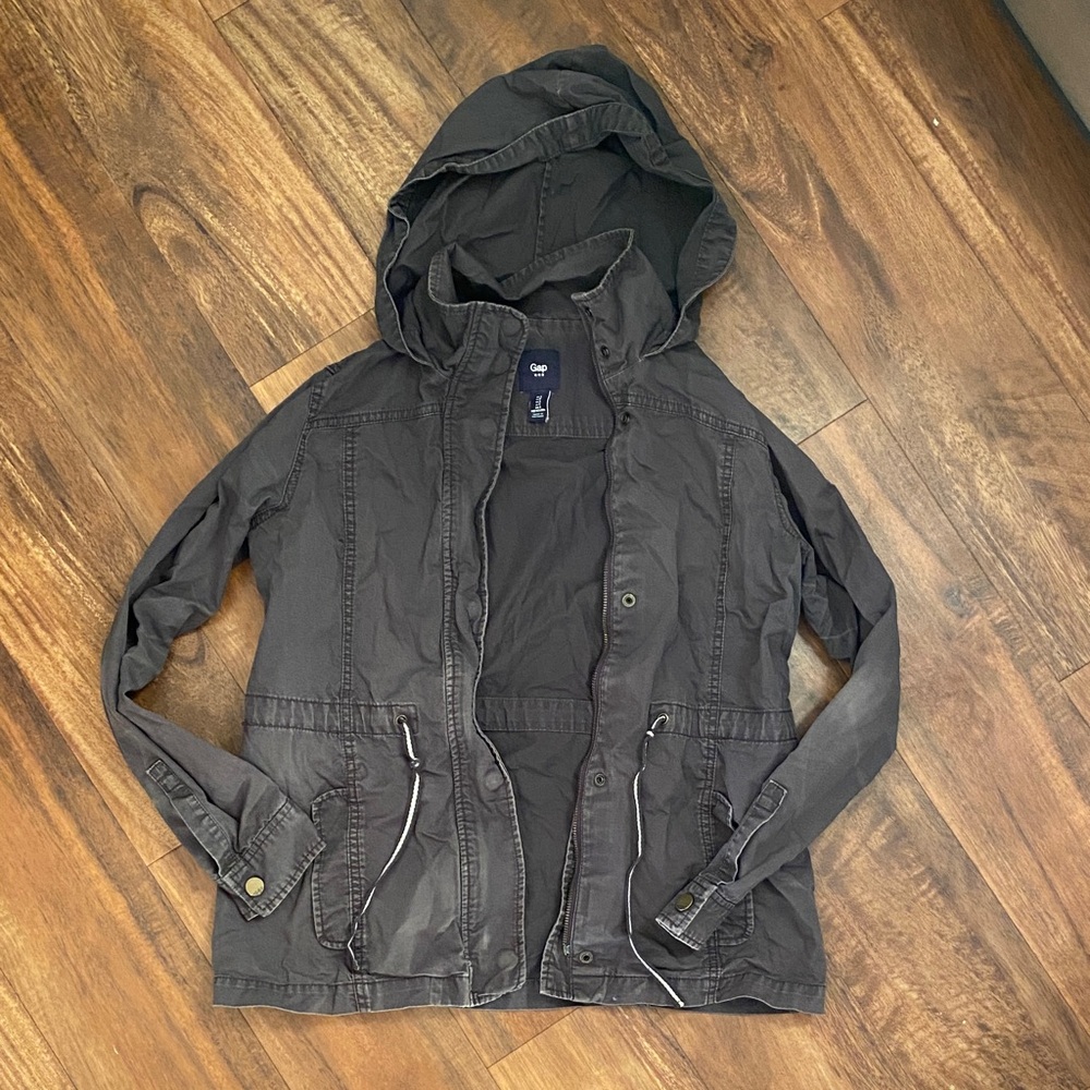 GAP Brown Cargo Lightweight Utility Jacket